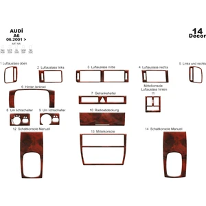 Marscockpitdesign Audi A6 Ön Torpido Kaplama Maun 14 Parça 2001-2004