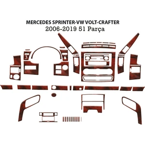 Marscockpitdesign Mercedes Sprinter Ön Torpido Kaplama Maun 51 Parça 2006-2019