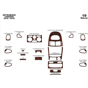 Marscockpitdesign Mitsubishi Carisma Ön Torpido Kaplama Maun 19 Parça 1995-1999