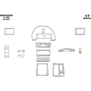 Marscockpitdesign Mercedes C 180 Ön Torpido Kaplama Alüminyum 17 Parça 2006-2011
