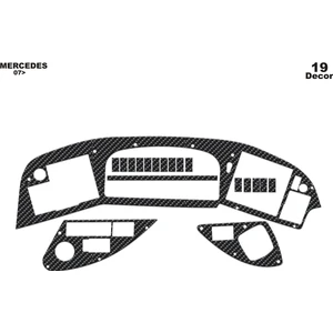 Marscockpitdesign Mercedes Tourismo Ön Torpido Kaplama Karbon 19 Parça 2007-2010