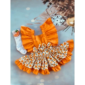 Mini Kids & Baby Kız Bebek Salopet Çorap Set