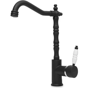 Siyah Rustik Mutfak Eviye Batarya Sahra