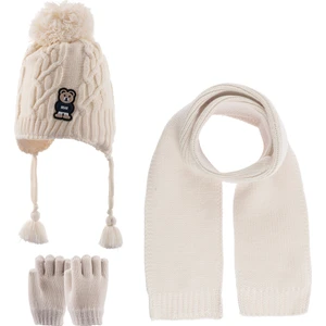 1-4  Yaş  Erkek  Bebek & Çocuk  Atkı Bere Eldiven 3'lü Takım