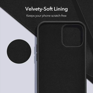 Piyasa Sepeti Apple iPhone 15 Pro Max 6.7'' Içi Kadife Silikon Kılıf Lacivert