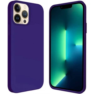Apple iPhone 14 Pro Max 6.7'' İçi Kadife Silikon Kılıf Lacivert