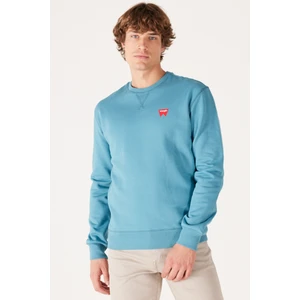 Regular Fit Normal Kesim %100 Pamuk Bisiklet Yaka Kırmızı Sweatshirt