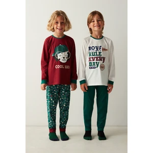 Erkek Çocuk Cool Dog Uzun Kollu 2'li Pijama Takımı