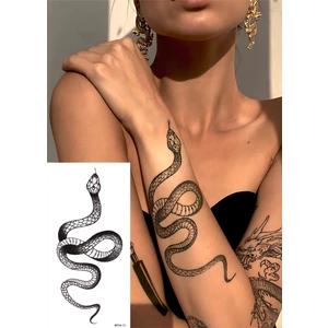BP Tattoo Yılan Unisex Kol Bacak Vücut Dövmesi