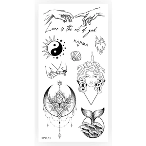 BP Tattoo Medusa Karışık Şekilli Geçici Dövme Tattoo