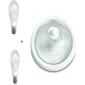 Sensörlü Tavan Armatür + 2 Adet 9W LED Ampul