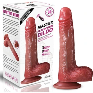 Master Perfection Dildo Louis - Isıtmalı İleri Geri Hareketli ve Rotasyonlu Gerçekçi Damarlı Yapay Penis Vibrator