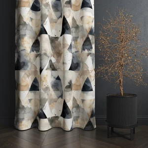 Mun Home Dijital Baskılı Fon Perde Tek Kanat 140 x 260 cm Kenar Katlamalı Dikişli