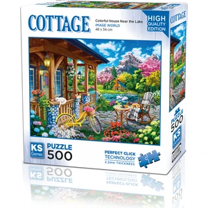 KS Games Colorful House Near The Lake 500 Parça Puzzle