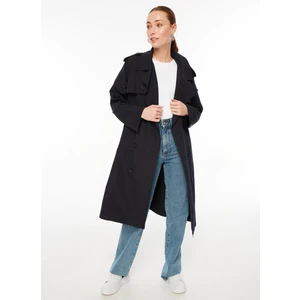 Lacivert Kadın Pardösü F3WL-TRC1