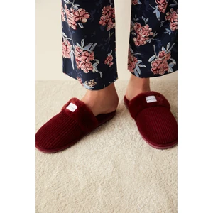 Cozy Bordo Terlik