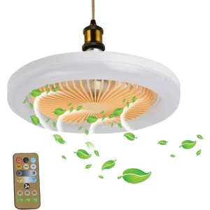 Işık ile Tavan Vantilatörü 30W Uzaktan Kumanda Kapalı LED Işık Sessiz Yatak Odası Mutfak Dekoru Lamba Hayranları LED Akıllı Fan Işık (Yurt Dışından)