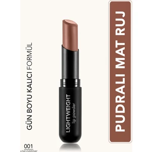 Lightweight Lip Powder Ultra Hafif Nemlendirici Stick Mat Ruj (001 Love Everyday) 8682536061643