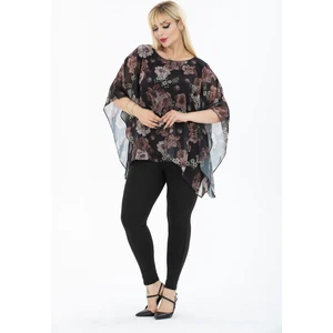 Büyük Beden Şifon Bluz 3F-2439