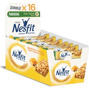 Nestlé Nesfit Ballı Bademli Tam Tahıllı Bar 16'lı 16x23,5 gr