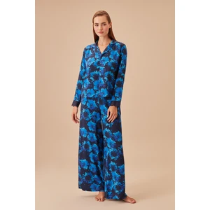 Cordelia Kadın Pijama Takımı Çiçek Desenli Rahat Kullanım