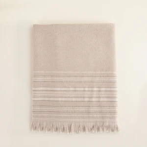 Derin Banyo Havlusu 100X150 cm Bej/koyu Bej/ekru