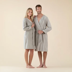 Floss Unisex Bornoz Açık Gri