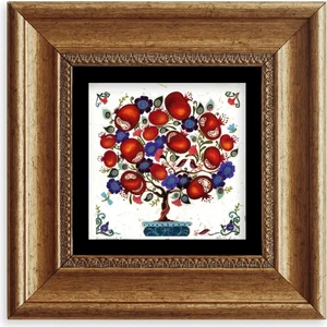 Enk Wall Art Bereket Ağacı Çerçeveli Taş Tablo