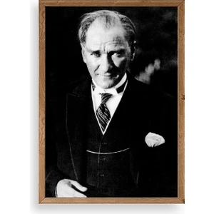 Enk Wall Art Atatürk Ahşap Çerçeveli Tablo