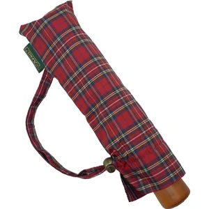 Snotline-April Bayan Şemsiye Otomatik Açılır 90 cm Çap Kapalı 30 cm Çanta Boy Lacivert Yeşil Ekose