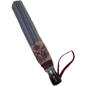 Snotline-April Bayan Şemsiye Otomatik Açılır 10TELLI Kapalı Boyut 40 cm 95 cm Çap Yeşil Ekose