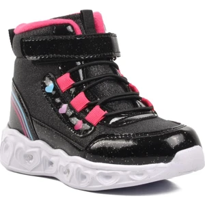 Kids-P Siyah Kız Çocuk Sneaker Bot