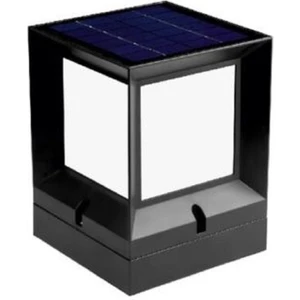 90W Solar Bahçe Aydınlatması Solar Güneş Enerjili Set Üstü Baba Tipi Küp Aydınlatma Beyaz Işık