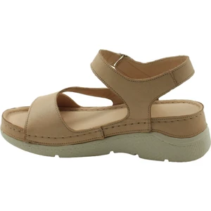 Dünya Shoes Hakiki Deri Kadın Sandalet