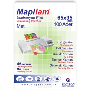 Mapilam-80 Micron 65 x 95 Mat Polyester 100