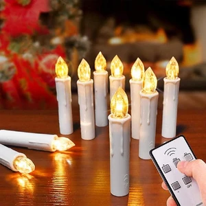 Uzaktan Kumandalı Noel Mum Işıkları - 10'lu (Yurt Dışından)