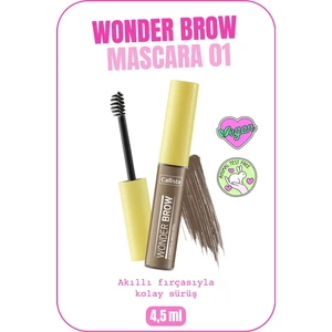 Wonder Brow Eyebrow Mascara Kaş Maskarası - 01 Light Brown - Açık Kahverengi
