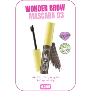 Wonder Brow Eyebrow Mascara Kaş Maskarası - 03 Dark Brown - Koyu Kahverengi