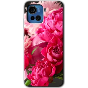 Casper Via F30 Plus Kılıf Hd Desen Baskılı Arka Kapak - Kırmızı Beyaz Gül