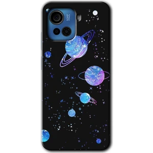 Casper Via F30 Plus Kılıf Hd Desen Baskılı Arka Kapak + Kırılmaz Cam - Samanyolu Galaksi