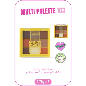 Multi Palette Eyeshadow Mat Ve Işıltılı Toz Göz Farı Paleti - 103 Coffee Addiction