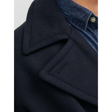 Jack & Jones Lacivert Blucaptaın Wool Pea Coat Erkek Kaşe Fiyatı