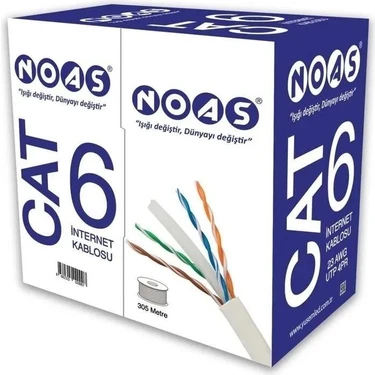 Noas 305MT Cat6 23 Awg Utp 4pr Internet