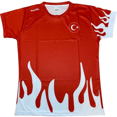 Refleks Alevli Tişört Taekwondo Milli Takım İçin Özel Tasarım Kullanım Amacıyla
