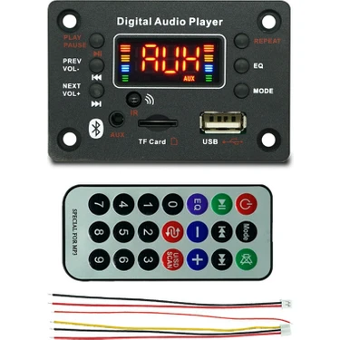 Sunshinee Mp3 Çalar Modülü Bluetooth Uyumlu Jq-Güç Amplifikatörü Dekoder Kurulu Amplifikatör Araba