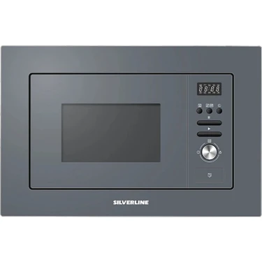 Silverline MW9018S02  25 Litre Mikrodalga Fırın 1000 W Güçte Dijital Kontrol Özellikli Gri