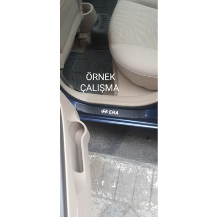 Volkswagen Santana Karbon Kapı Eşiği Oto Sticker 4 Adet