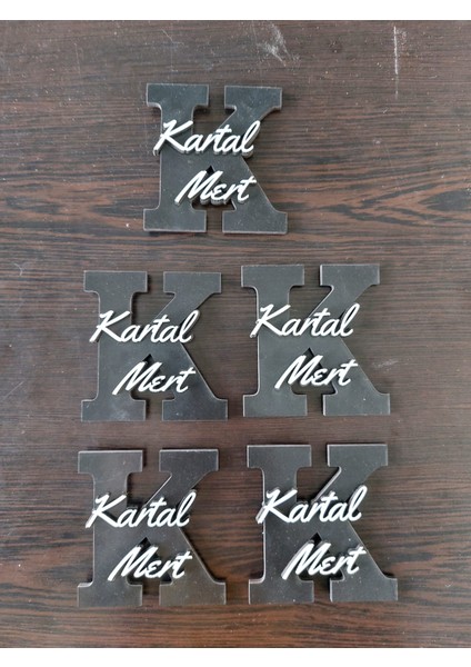 Özel Konsept Isimli- Renkli Bebek -Isme Özel -Magnet modelleri