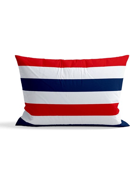 French Stripe 30CM x 50CM / Marin Temalı Çift Taraflı Kırlent Kılıfı