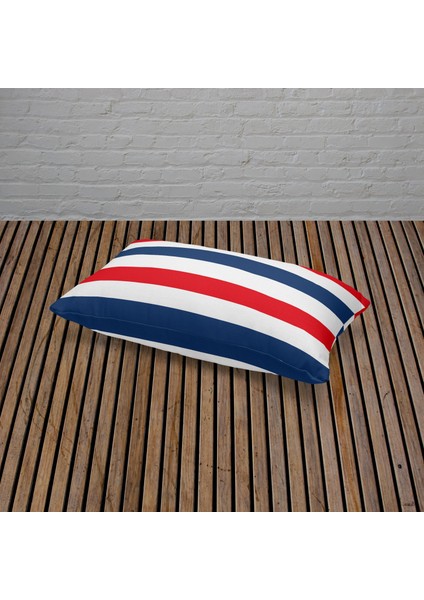 French Stripe 30CM x 50CM / Marin Temalı Çift Taraflı Kırlent Kılıfı